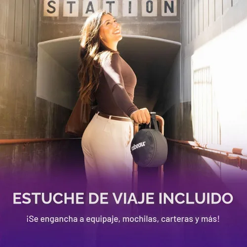 Vista 2 de Cabeau Evolution S3 Almohada de viaje – Se sujeta al asiento del avión – Asegura que tu cabeza no se caiga hacia adelante – Relájate con espuma