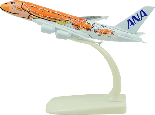 Vista 10 de TANG DYNASTY (TM 1:500 5.9 in A380 ANA Tortuga marina Metal Avión Modelo Avión Juguete Modelo de Avión Azul)