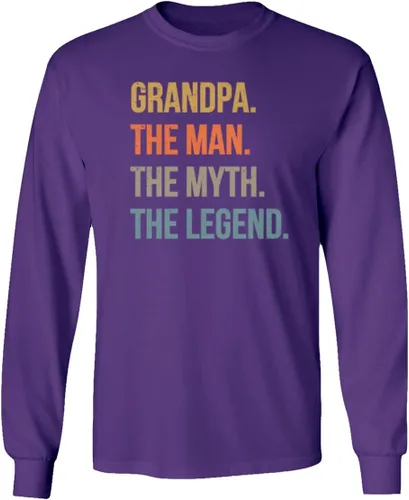 Vista 4 de Grandpa Man Myth Legend - Camiseta unisex de manga larga