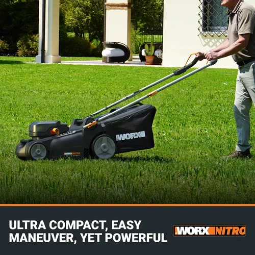 Vista 2 de Worx Cortacésped inalámbrico, cortacésped 2 en 1 de 40 V y 16 pulgadas
