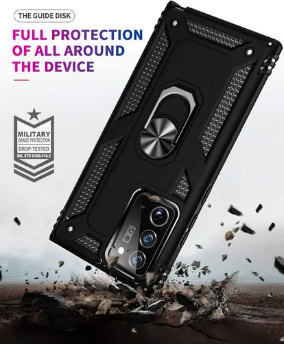 Vista 7 de STARSHOP Funda compatible con Samsung Galaxy Note 20 Ultra, no compatible con Note 20, con protector de pantalla de vidrio templado incluido, grado