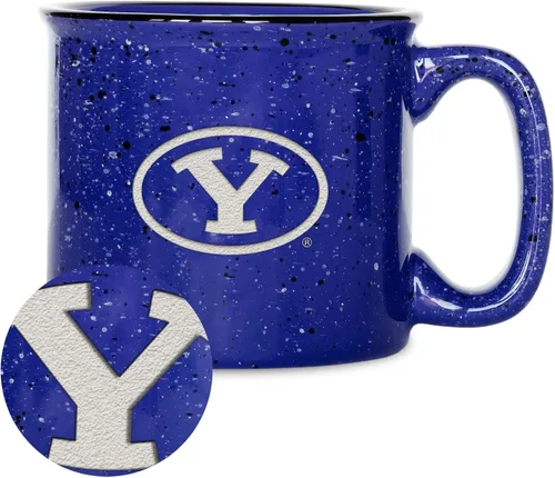 Vista 135 de Rico Industries NCAA Speckle 12oz Laser Engraved Campfire Mug