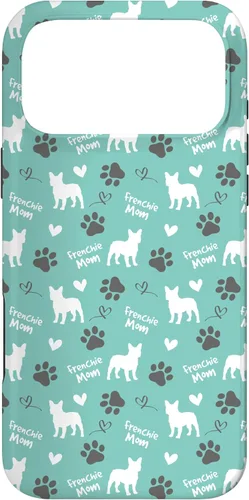 Vista 22 de Frenchie Mom French Bulldog Mom Blue Women Case for iPhone 17