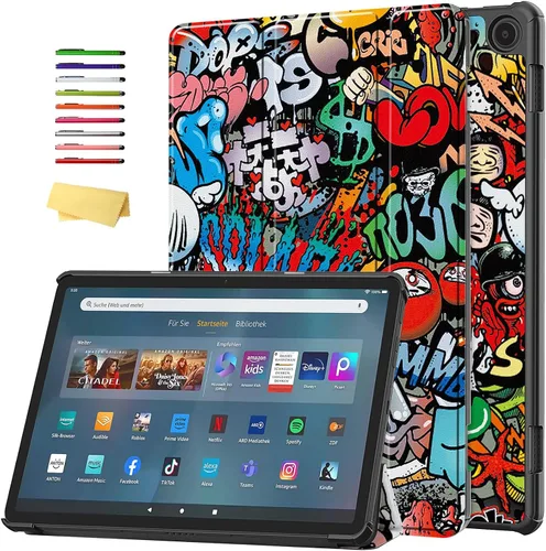 Vista 19 de Funda para Amazon Kindle Fire HD 8 y Fire HD 8 Plus (12ª/10ª generación, versión 2024/2022/2020) de 8 pulgadas, UUcovers con soporte triple