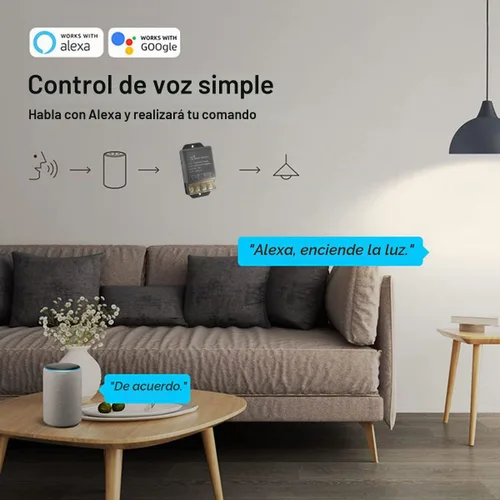 Vista 7 de Interruptor de relé WiFi inteligente de 30 A, control remoto inteligente inalámbrico para luces, electrodomésticos, lámparas, bombas de agua