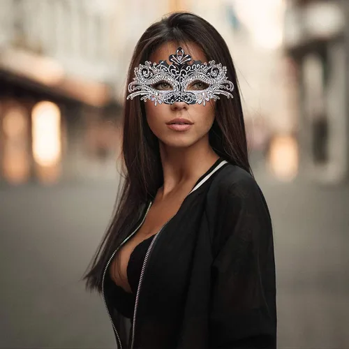 Vista 5 de Hoshin - Máscara para baile de máscaras, decoraciones de Mardi Gras, máscaras venecianas para mujer