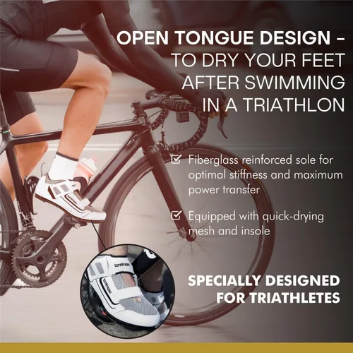 Vista 4 de Tommaso Veloce II - Zapatos de ciclismo Paseo con estilo Zapatos de peloton Triatlón Bicicleta de carretera Indoor Ciclismo Hombres Mujeres