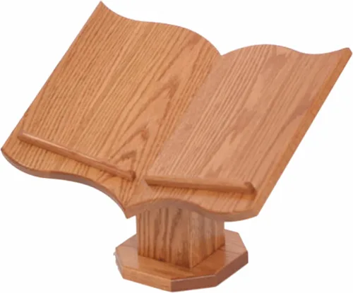 Vista 2 de Furniture Barn USA Soporte de mesa de roble para la Biblia, color cereza de Michael Mancha de cereza de Michael