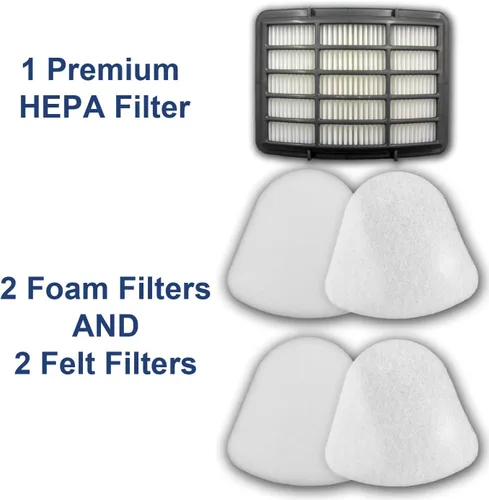 Vista 2 de EnviroCare Filtros de vacío de repuesto diseñados para adaptarse a Shark Navigator Lift-Away NV350, NV351, NV352, NV355, NV356, NV356E, NV357 kit