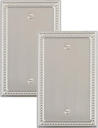 Vista 43 de Paquete de 2 cubiertas de placa de interruptor de luz de doble palanca, cubiertas decorativas de placa de doble interruptor Pearls, placa de pared