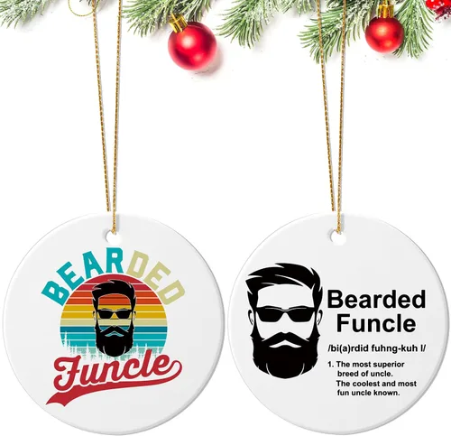 Vista 11 de Patelai Adorno de Peluquero de Navidad de Cerámica Colgante Regalo para Estilista de Cabello Adorno de Placa de Peluquero Recuerdo Navideño