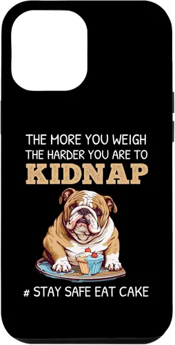 Vista 26 de English Bulldog Dog Lover Funny Quote Stay Safe Eat Cake Case for iPhone 17