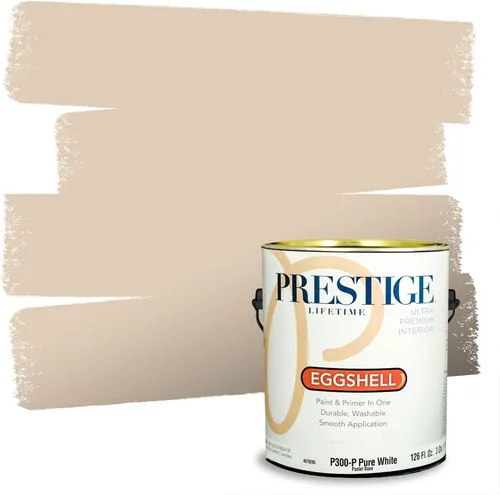 Vista 80 de Pintura 2 en 1, para primera mano y para exterior, de Prestige Paints, E100-N-1120BM