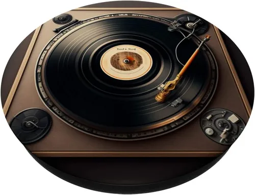 Vista 2 de Disco de vinilo LP vintage para fanáticos de la música retro, PopSockets intercambiables PopGrip