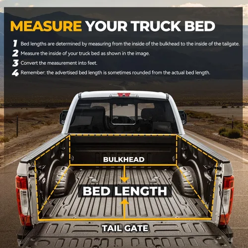 Vista 8 de Auto Dynasty - Cubierta suave de tres pliegues para plataforma de camioneta, compatible con Toyota Tundra 2014-2019, plataforma Fleetside/Styleside