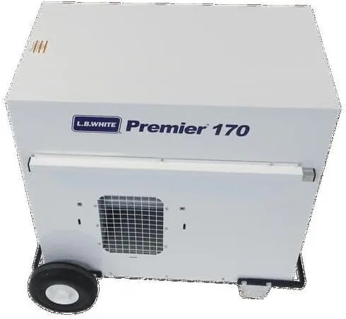 Vista 4 de LB White TS170 Premier 170 2.0 Calentador ductable de GLP, calentador de tienda de campaña duradero y portátil, calentador de espacio ductable