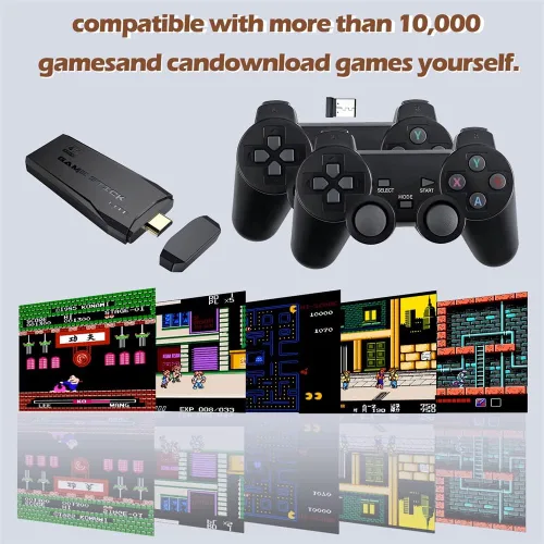Vista 4 de Consola de juegos retro inalámbrica - Nuevo palo de juego Lite 2023 mejores recuerdos de la infancia, palo de videojuegos Plug and Play integrado