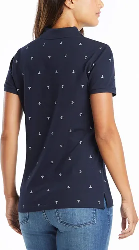 Vista 3 de Nautica - Polo de algodón elástico para mujer