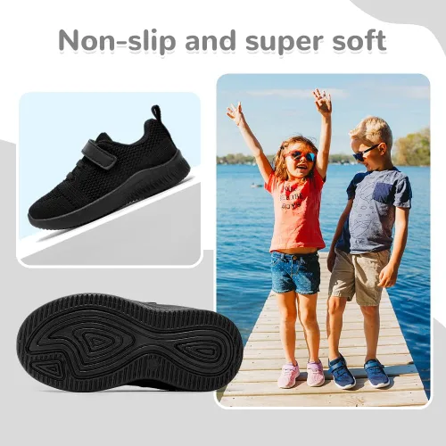 Vista 5 de nerteo Zapatos deportivos para correr y caminar para niños pequeños