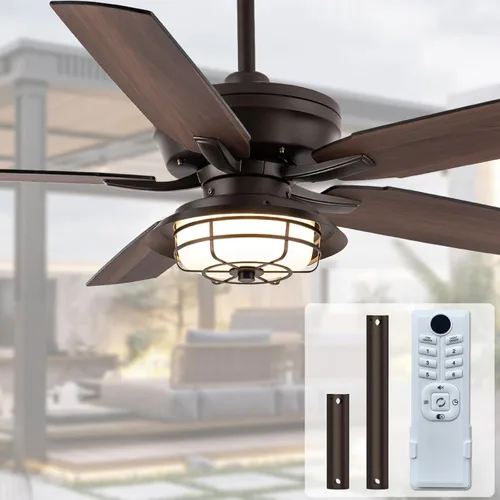 Vista 12 de NORFOLK Ventilador de techo impermeable para exteriores de 52 pulgadas