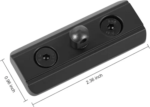Vista 4 de Paquete de 2 adaptadores de bípode para M-Rail Harris tipo Bipod Mount Sling Stud