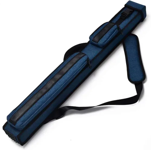 Vista 10 de Collapsar Estuche rígido para taco de piscina 2X2 Nylon/Polipiel Billar Sitck Fit 2-Piece Cue Up to 58" Nylon/Leatherette with Two Pockets
