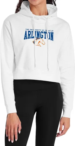 Vista 19 de Campus Lab Sudadera con capucha para mujer universitaria con licencia oficial de la colección Varsity White