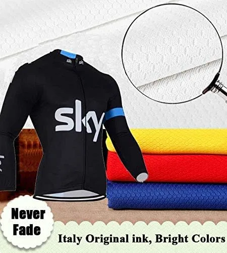 Vista 5 de LOGASMART Camiseta de ciclismo de manga larga para hombre