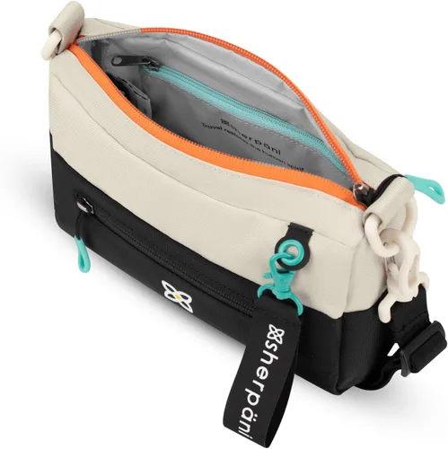 Vista 76 de Sherpani Skye - Bolso cruzado pequeño, de nailon, ligero, para mujer, con protección RFID