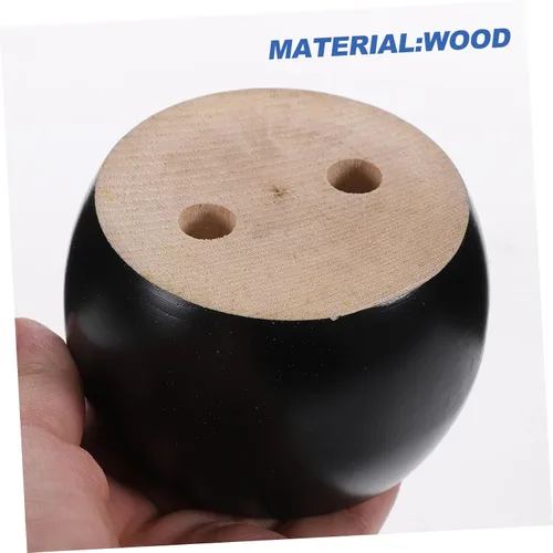 Vista 5 de Uonlytech Patas de sofá de madera maciza, patas de sofá de madera para muebles debajo de los muebles, sofá redondo de 2 pulgadas, patas de moño