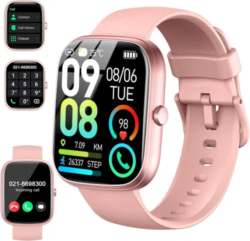 Vista 11 de Smart Watch 2026 NEW 1.91" Smartwatch for Men Women(Answer/Make Call),Fitness Watch with 110+ Sport Modes, Reloj Inteligente with Sleep Beige