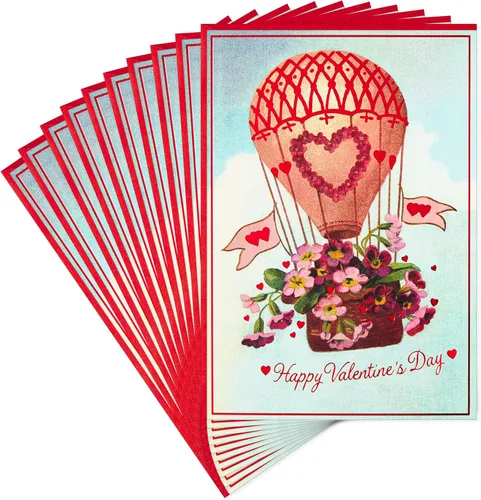 Vista 8 de Hallmark - Paquete de tarjetas para el día de San Valentín, diseño de corazón