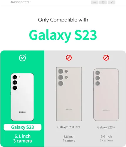 Vista 6 de GOOSPERY Funda de silicona líquida compatible con Samsung Galaxy S23, suave al tacto, protección de cuerpo completo, a prueba de golpes, con forro