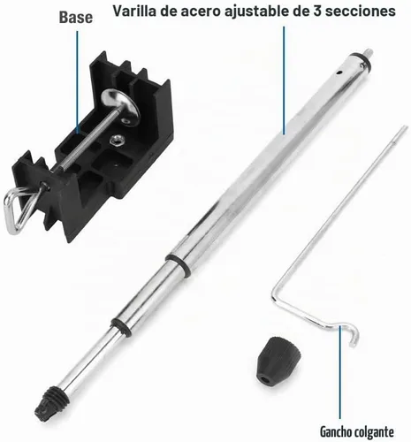 Vista 2 de Percha para amoladora rotativa, mini soporte de taladro de eje flexible, herramienta telescópica de molino eléctrico, accesorios de herramientas
