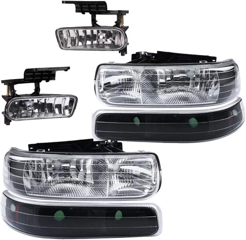 Vista 49 de CHEDA Conjunto de Faros Delanteros Faro Compatible con GMC Canyon/Chevy Colorado 2004-2012 Conjunto de Faros Luces de Parachoques