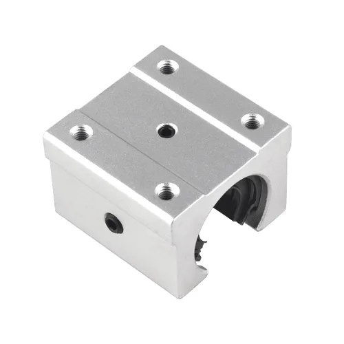 Vista 7 de SBR12 4 unids rodamiento lineal de aluminio abierto movimiento lineal 0.472 in rodamiento unidad deslizante para SBR12UU guía de riel deslizante