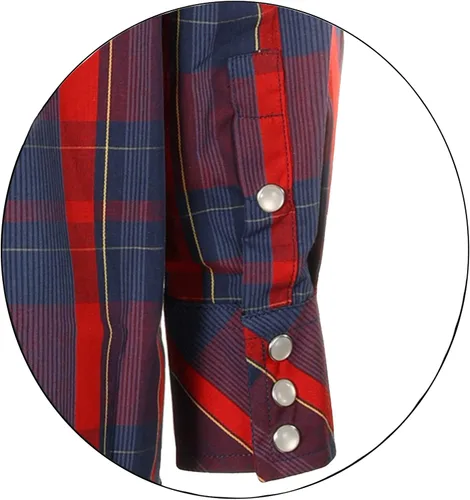 Vista 4 de Gioberti - Camisa de manga larga con botones de perla para niños