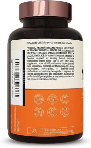 Vista 4 de Live Conscious OmegaWell - Aceite de pescado y MagWell MagWell Magnesio Zinc y Vitamina D3 Salud ósea y cardíaca, apoyo del sistema inmunológico +