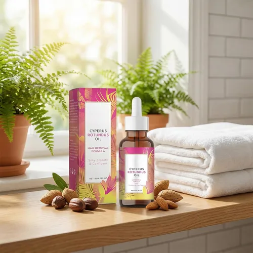 Vista 6 de Aceite de depilación natural e inhibidor de Cyperus Rotundus para retardar el crecimiento del vello corporal para mujeres y hombres, alivia la piel