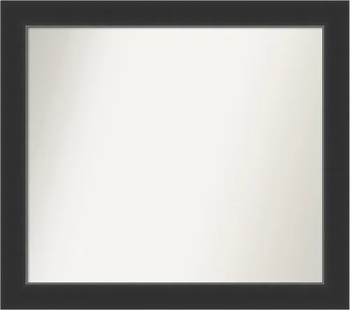 Vista 274 de Amanti Art Espejo personalizado, espejo de baño negro Astor, espejo de pared o espejo de tocador de baño sobre el fregadero (25 x 25 pulgadas)