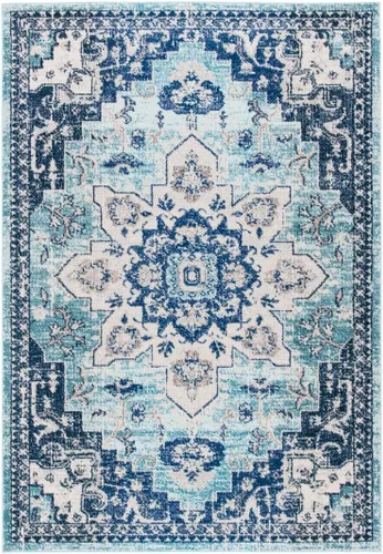 Vista 46 de Safavieh MAD473E - Tapete con diseño de medallón desgastado, bohemio elegante, colección Madison, no suelta pelos, fácil de cuidar, alto tránsito