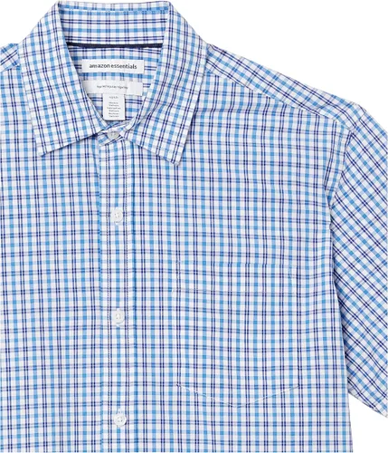 Vista 5 de Tienda Essentials - Camisa de popelina de manga corta de ajuste regular para hombre