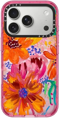 Vista 117 de CASETiFY Impact iPhone Air Case [Delgada/Compatible con Magsafe / 8.2 ft. Protección contra Caídas de Grado Militar 4X] - Lazos - Rosa Arcos