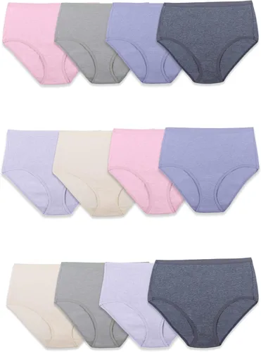Vista 5 de Fruit of the Loom Ropa interior bikini de mezcla de algodón para mujer Bikini - Mezcla de algodón - Paquete de 12 - Los colores pueden variar
