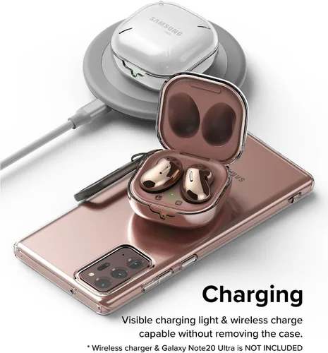 Vista 8 de Ringke Slim-X - Funda para Samsung Galaxy Buds 2 Pro & Pro & FE & 2 & Live [sensación sin funda] Funda ligera delgada con mosquetón para mujeres