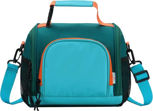 Vista 13 de VASCHY Lonchera para hombres, reutilizable, aislada, grande, bolsa enfriadora para adultos, mujeres/niños, para el trabajo, la escuela, picnic, Negro