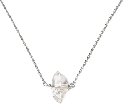 Vista 14 de Herkimer Diamond Necklace in Solid 14K Gold and Gold Filled, Rose Gold, Sterling Silver; Beautiful Solitaire, Multi-Stone, or Pendant Quartz