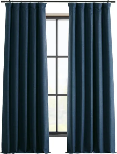 Vista 14 de HPD HALF PRICE DRAPES Cortinas opacas sólidas con aislamiento térmico para dormitorio, cortina de 84 pulgadas de largo (1 panel), cortinas opacas