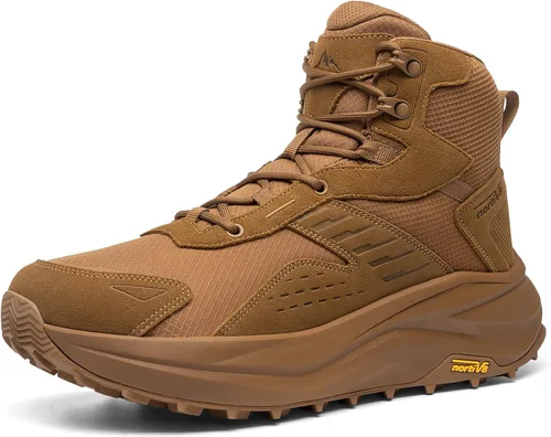Vista 10 de NORTIV 8 Botas de senderismo con puntera ancha para hombre Negro