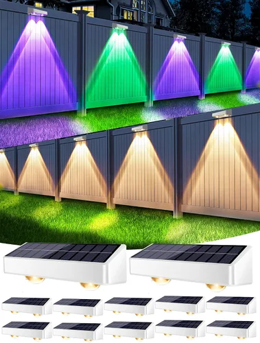 Vista 10 de Brizled Luces de valla de Halloween alimentadas por energía solar, paquete